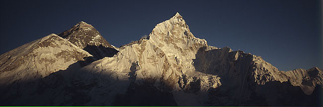 Everest nuptse 2 sunset  Panorama P 0650