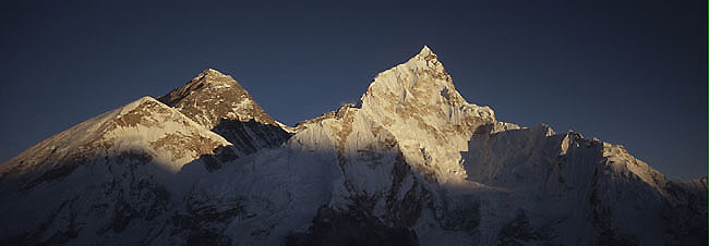 Everest nuptse 3 sunset  Panorama P 0650