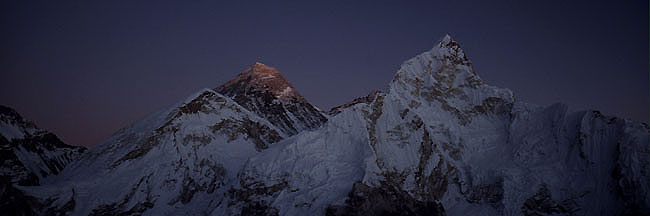 Everest nuptse 6 sunset  Panorama P 0650