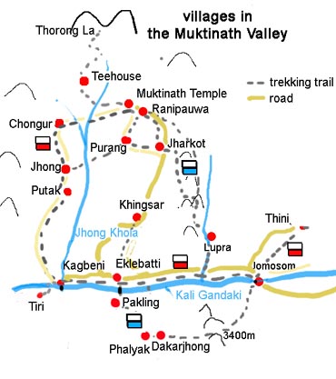map muktinath villages klein